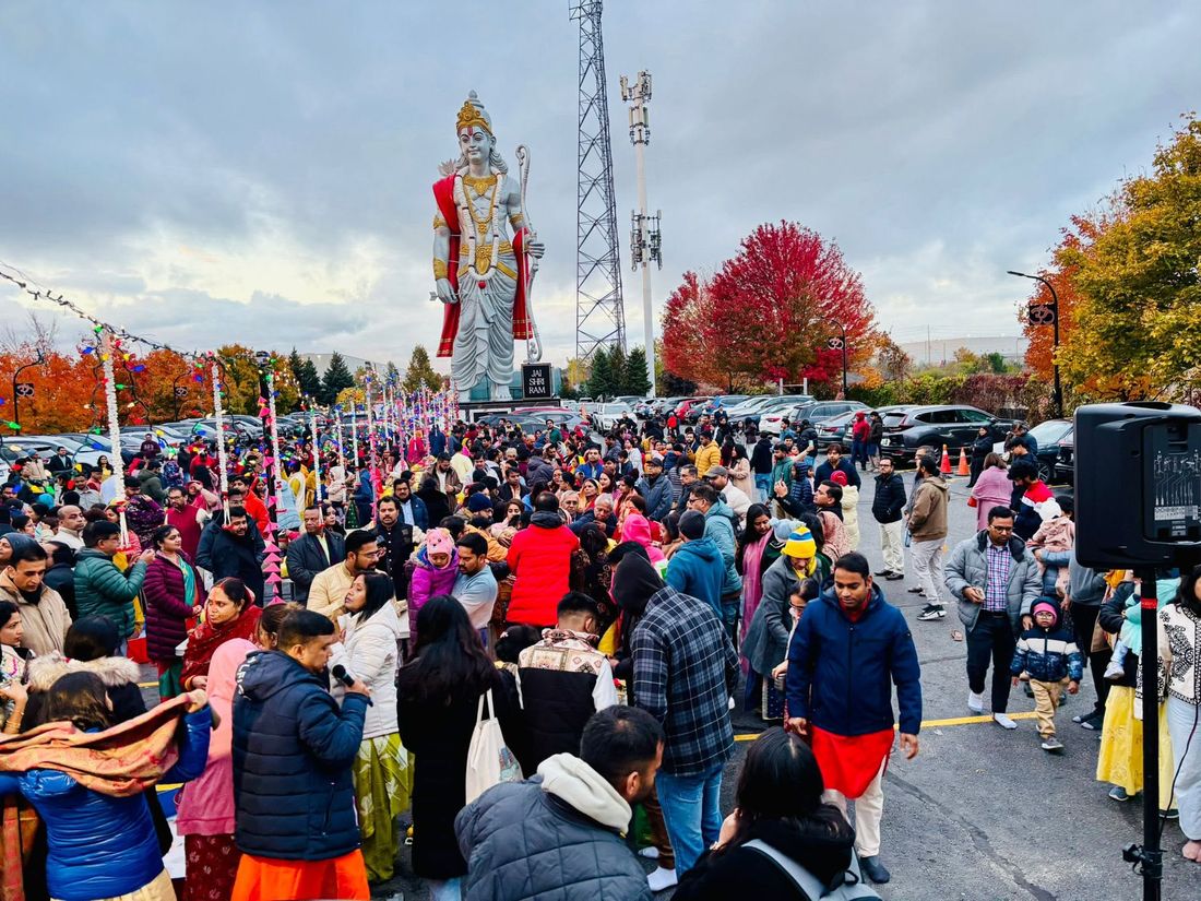 The BAJCCA family at Chhath Puja, Mississauga